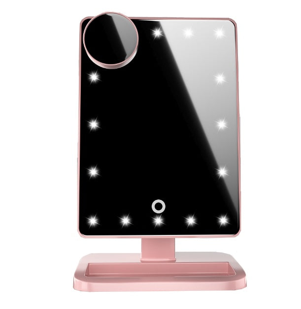 Smart Makeup Mirror with LED Lights & 10X Zoom