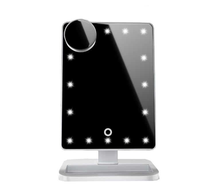 Smart Makeup Mirror with LED Lights & 10X Zoom