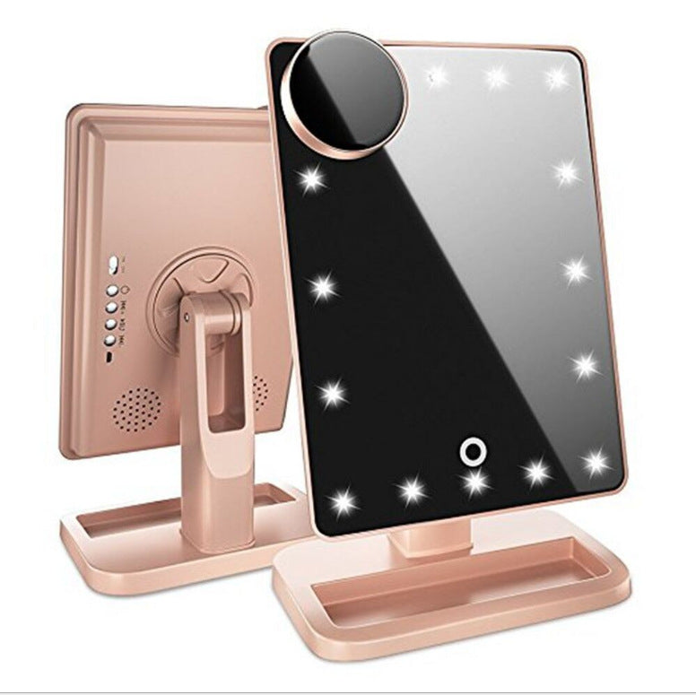 Smart Makeup Mirror with LED Lights & 10X Zoom