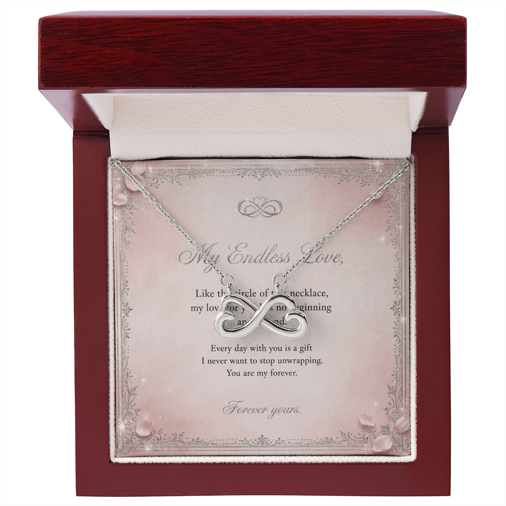 Endless Love Necklace with Message Card — Gift for Her | AYAZAN