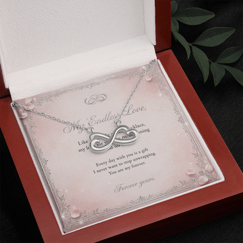 Endless Love Necklace with Message Card — Gift for Her | AYAZAN