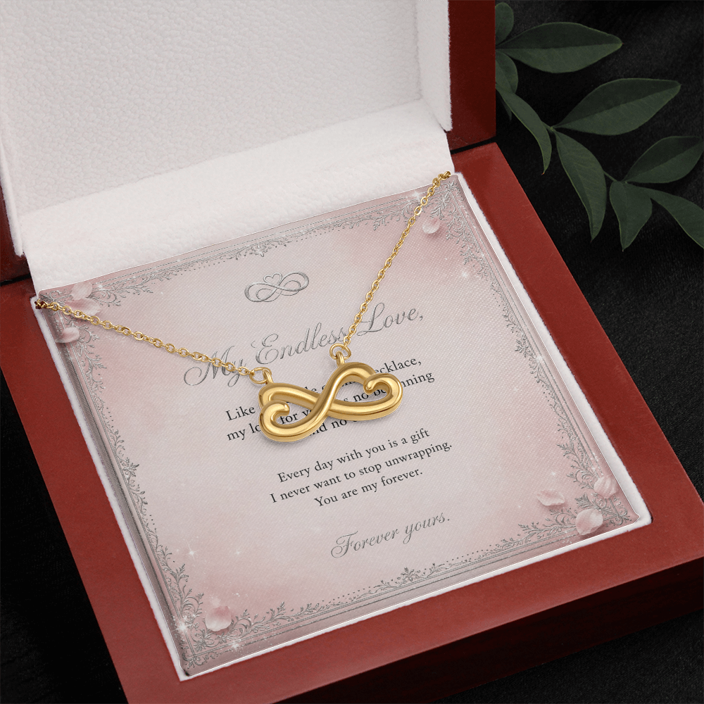 Endless Love Necklace with Message Card — Gift for Her | AYAZAN