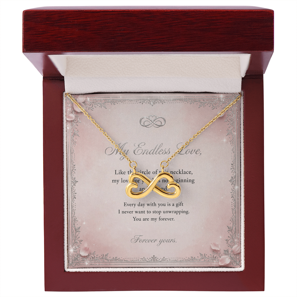 Endless Love Necklace with Message Card — Gift for Her | AYAZAN