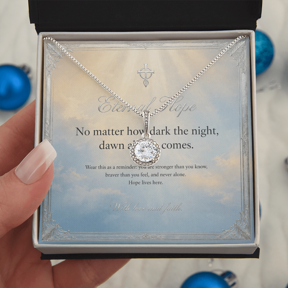 Eternal Hope Necklace with Message Card — Inspirational Gift for Her | AYAZAN