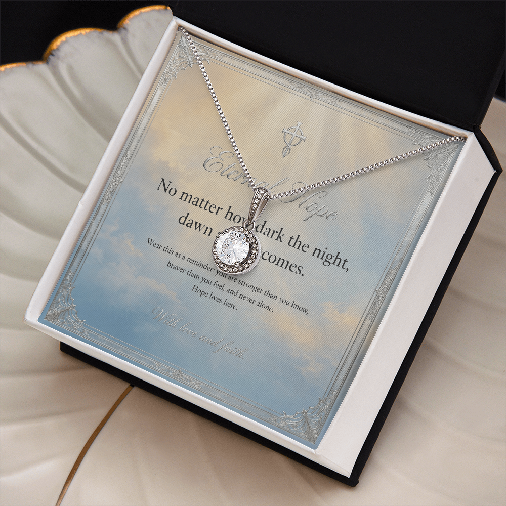 Eternal Hope Necklace with Message Card — Inspirational Gift for Her | AYAZAN