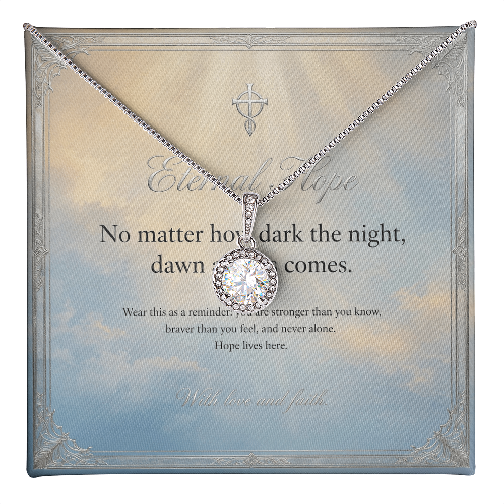 Eternal Hope Necklace with Message Card — Inspirational Gift for Her | AYAZAN