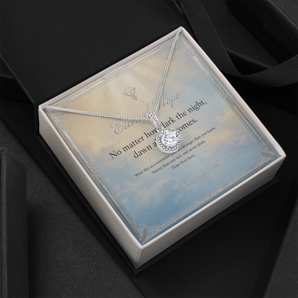 Eternal Hope Necklace with Message Card — Inspirational Gift for Her | AYAZAN