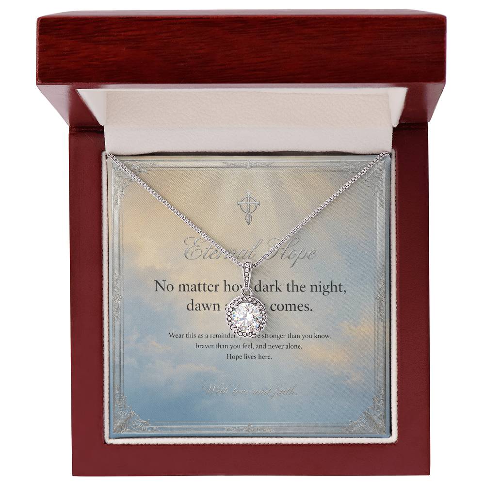 Eternal Hope Necklace with Message Card — Inspirational Gift for Her | AYAZAN