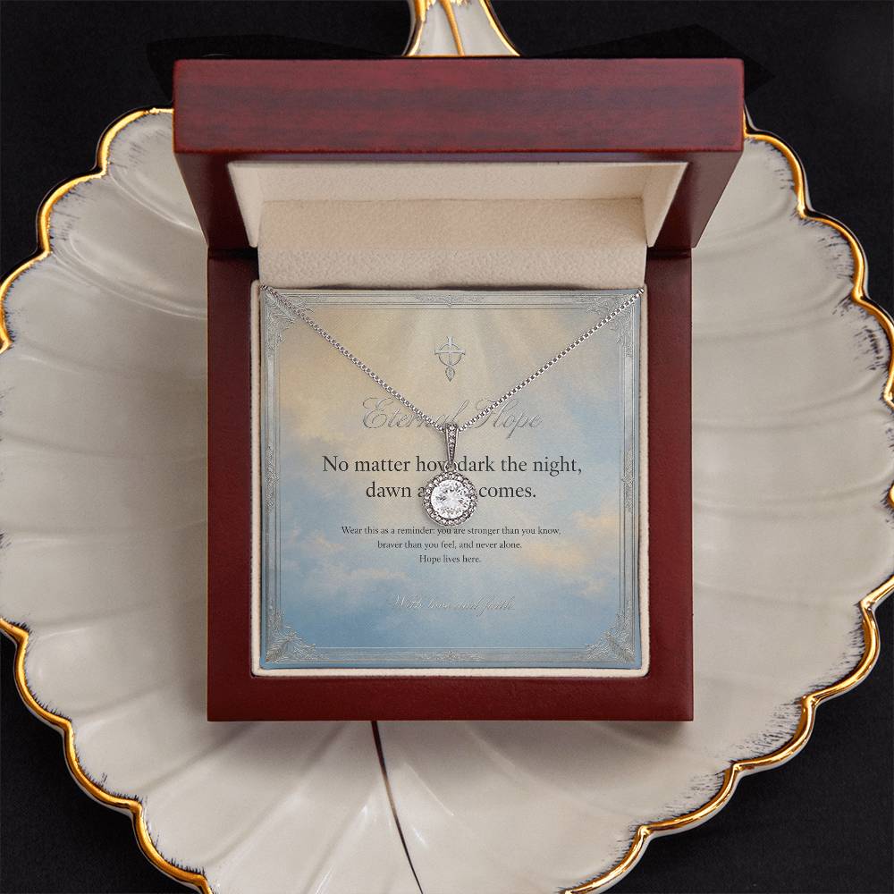 Eternal Hope Necklace with Message Card — Inspirational Gift for Her | AYAZAN