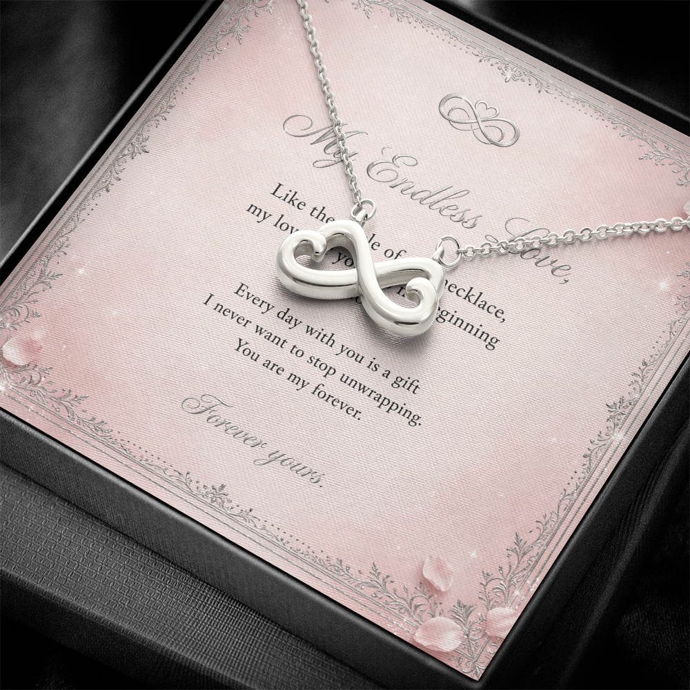 Endless Love Necklace with Message Card — Gift for Her | AYAZAN