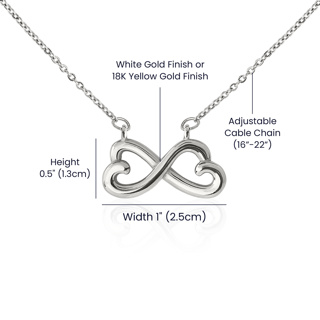 Endless Love Necklace with Message Card — Gift for Her | AYAZAN