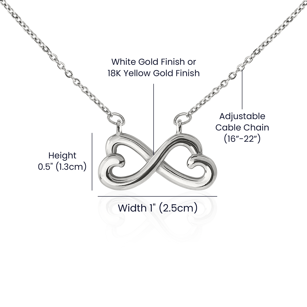 Endless Love Necklace with Message Card — Gift for Her | AYAZAN