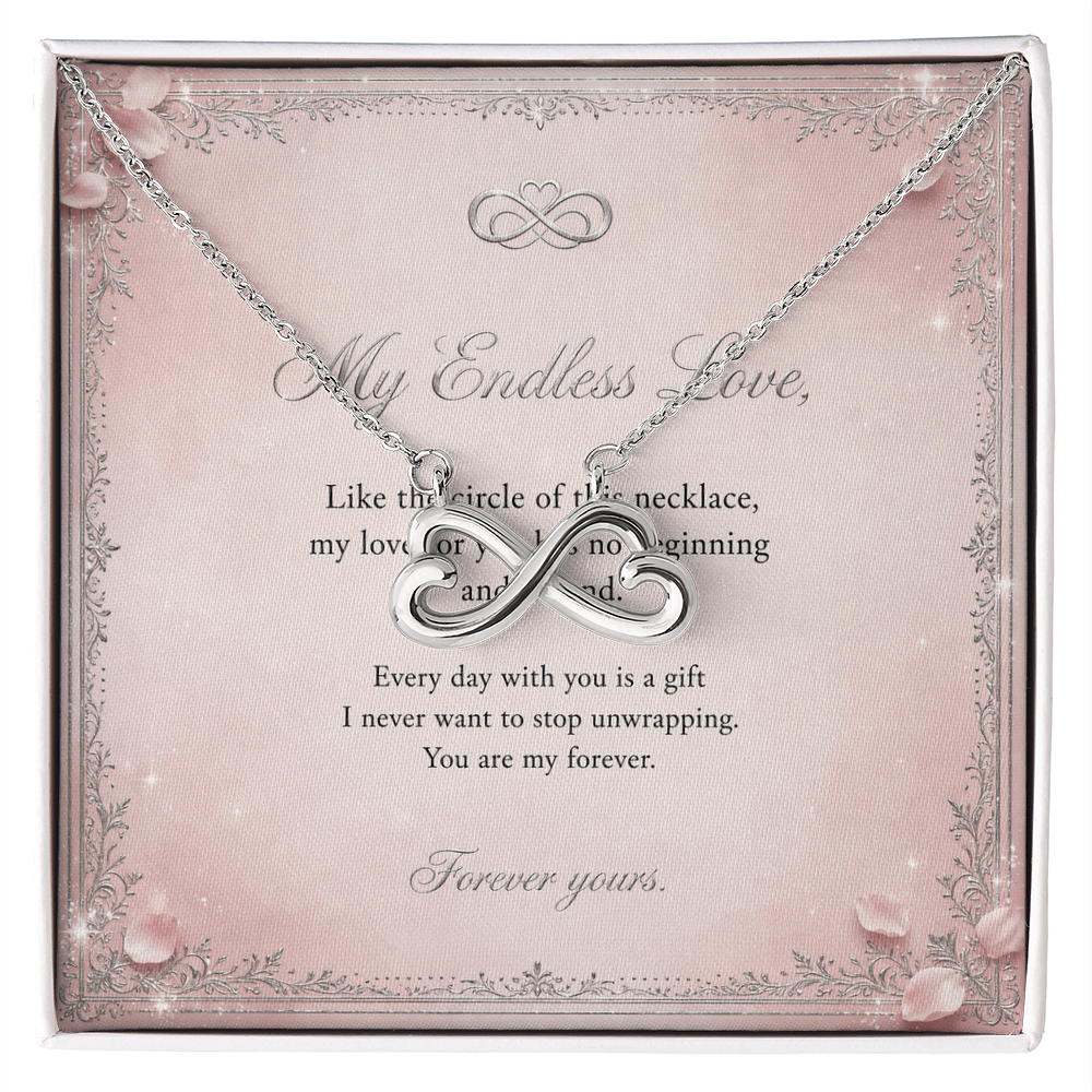Endless Love Necklace with Message Card — Gift for Her | AYAZAN