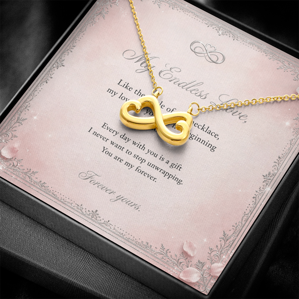 Endless Love Necklace with Message Card — Gift for Her | AYAZAN