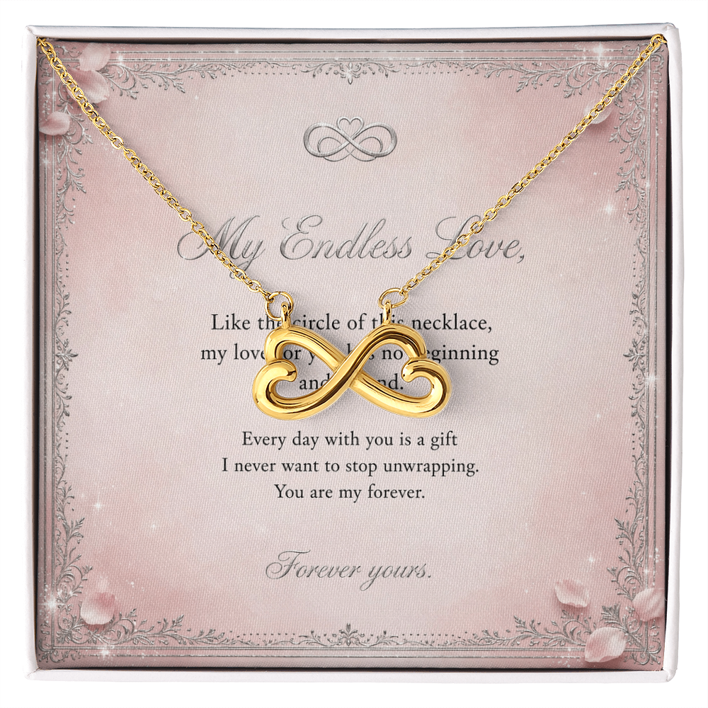 Endless Love Necklace with Message Card — Gift for Her | AYAZAN