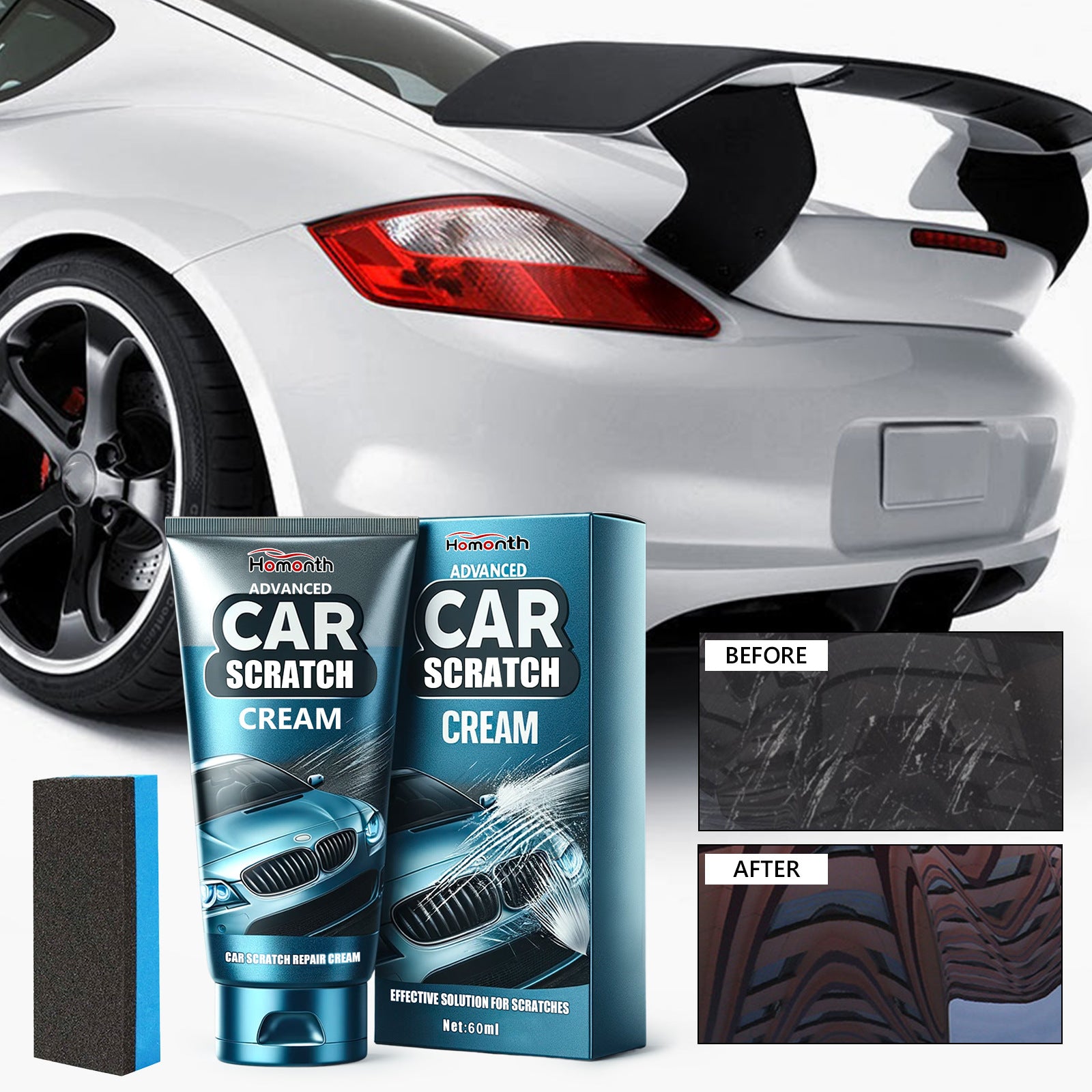 Car Special Paint Scratch Repair Renovation Kit – Deep Clean, Restore & High Gloss Finish